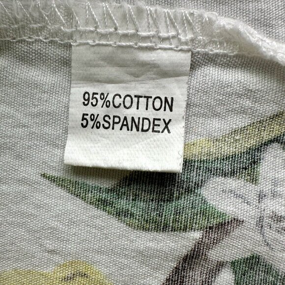 Taydey Womenβs Skirt XL White/Yellow Lemon  A-Line Pleated Vintage Cotton NWOT - Picture 7 of 16